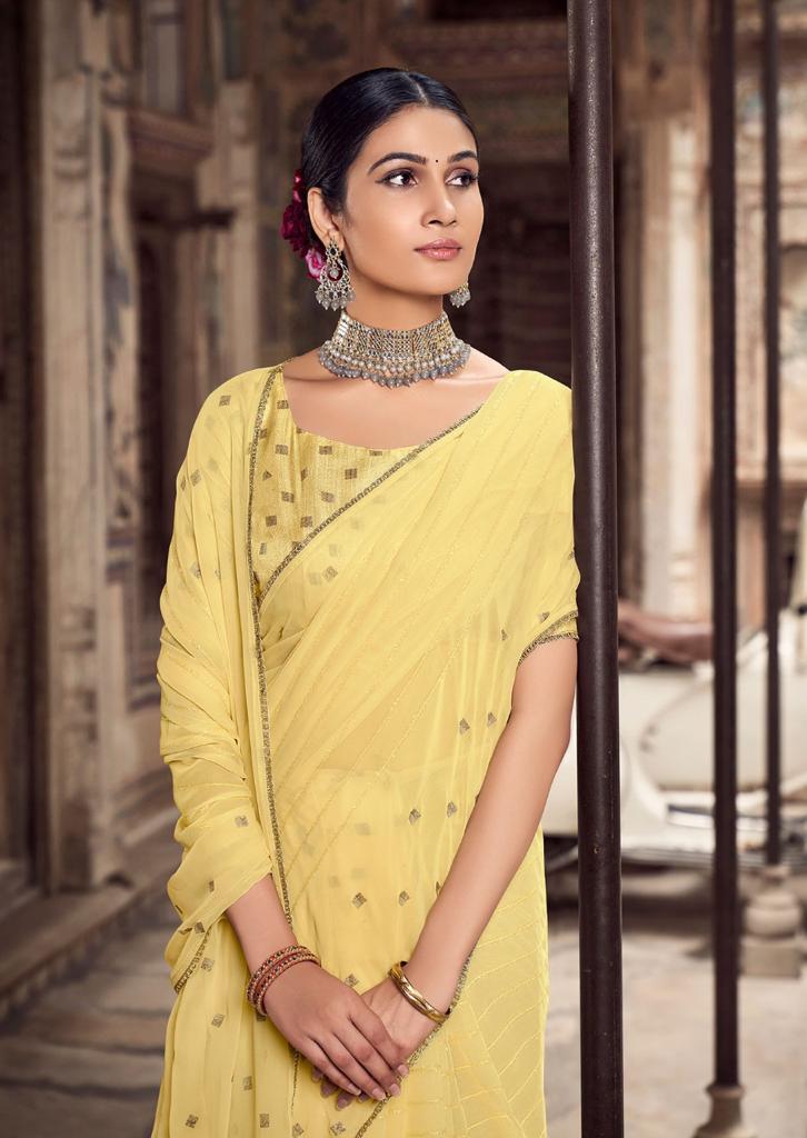 Kashvi Gargi Party Wear Designer Fancy Georgette Saree Collection
